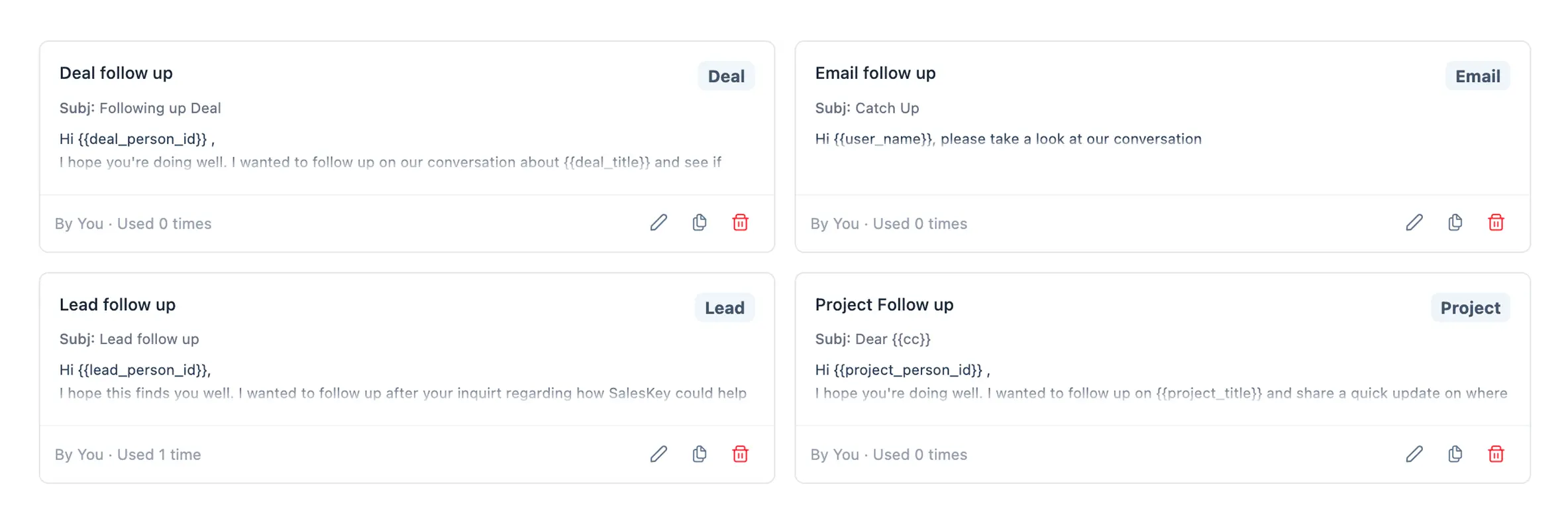 Email Templates & Custom Signatures